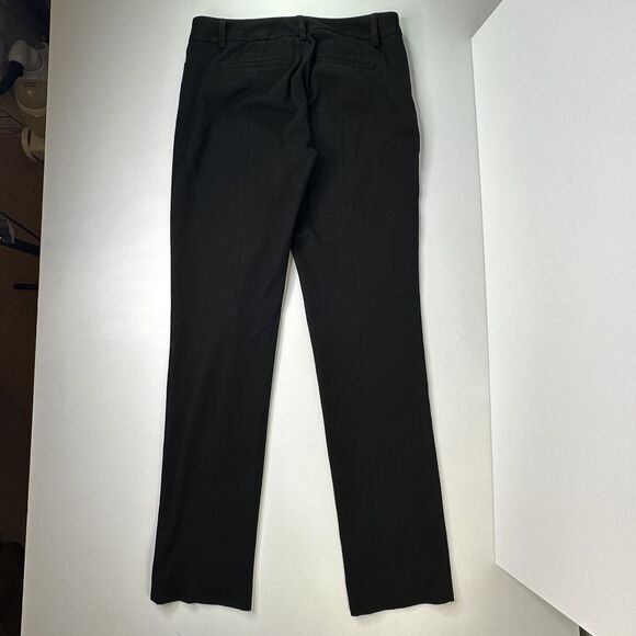 Express Columnist Dress Pants Womens 2 R Black Mid Rise Boot Cut Pockets Career - Picture 2 of 11